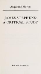 Martin, James Stephens, A critical study.