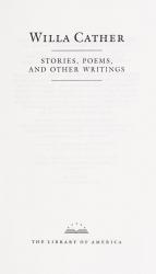 Cather, Stories, poems, and other writings.