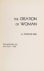 Reik, The Creation of Woman.